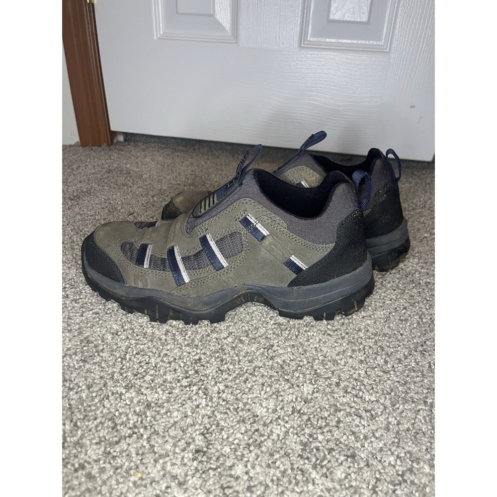 LL Bean Womens Suede Hiking Shoes Size 8.5 Gray Slip On Boots Style 05455